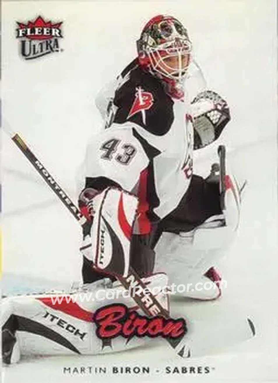 2006-07 Ultra #26 - Martin Biron - Buffalo Sabres - Front