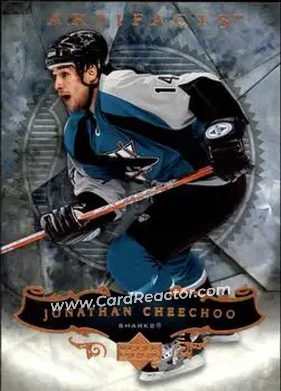 2006-07 Upper Deck Artifacts #18 - Jonathan Cheechoo - San Jose Sharks - Front 2006-07 Upper Deck Artifacts #18 - Jonathan Cheechoo - San Jose Sharks - Front
