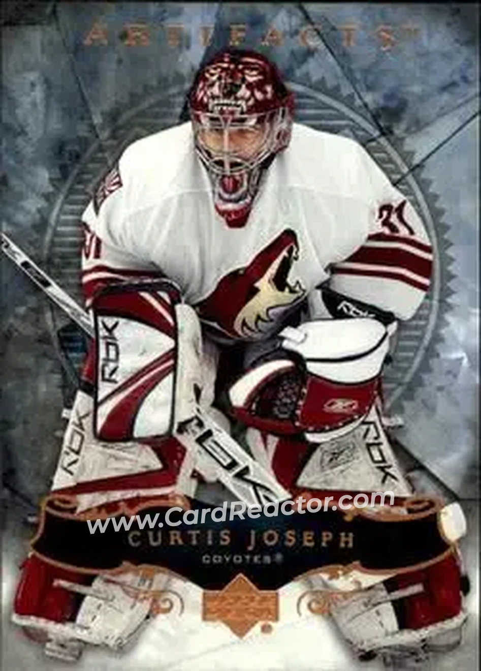 2006-07 Upper Deck Artifacts #25 - Curtis Joseph - Phoenix Coyotes - Front 2006-07 Upper Deck Artifacts #25 - Curtis Joseph - Phoenix Coyotes - Front