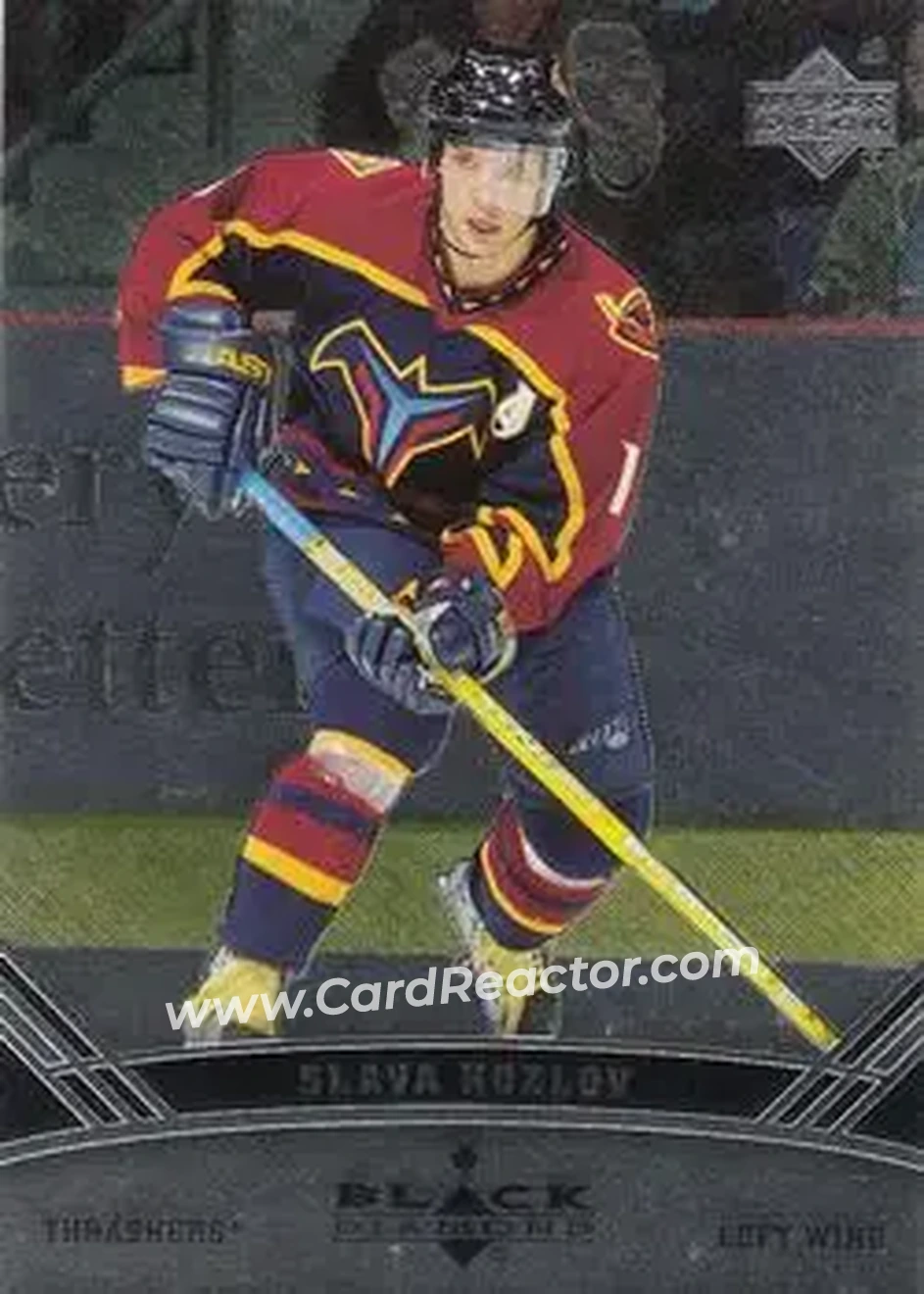 2006-07 Upper Deck Black Diamond #4 - Slava Kozlov - Atlanta Thrashers - Front 2006-07 Upper Deck Black Diamond #4 - Slava Kozlov - Atlanta Thrashers - Front