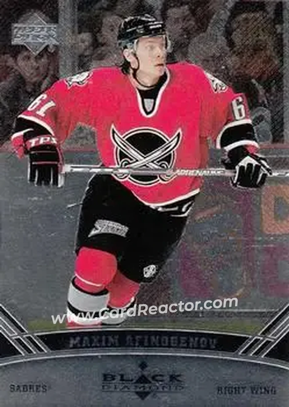 2006-07 Upper Deck Black Diamond #11 - Maxim Afinogenov - Buffalo Sabres - Front