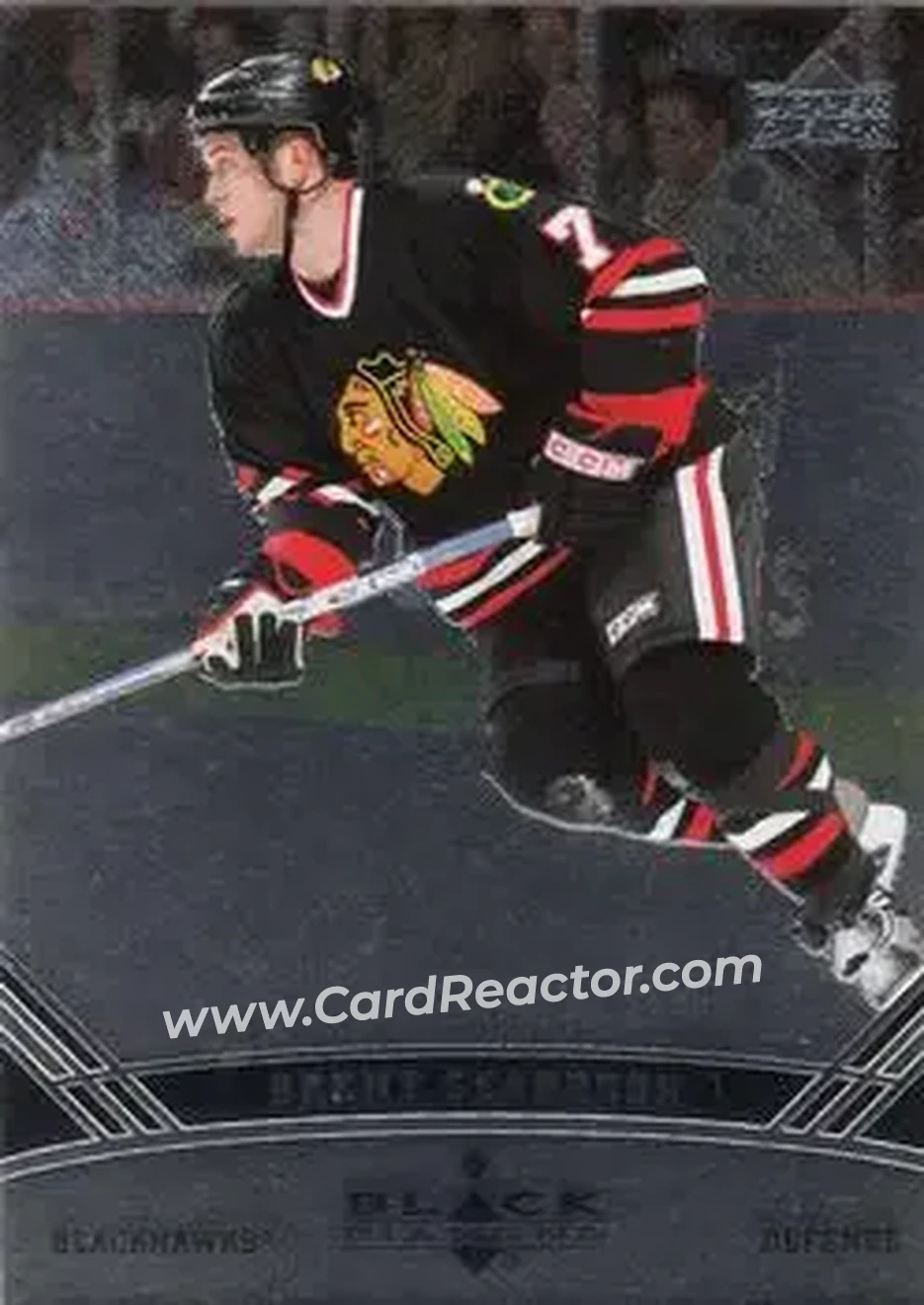 2006-07 Upper Deck Black Diamond #19 - Brent Seabrook - Chicago Blackhawks - Front 2006-07 Upper Deck Black Diamond #19 - Brent Seabrook - Chicago Blackhawks - Front