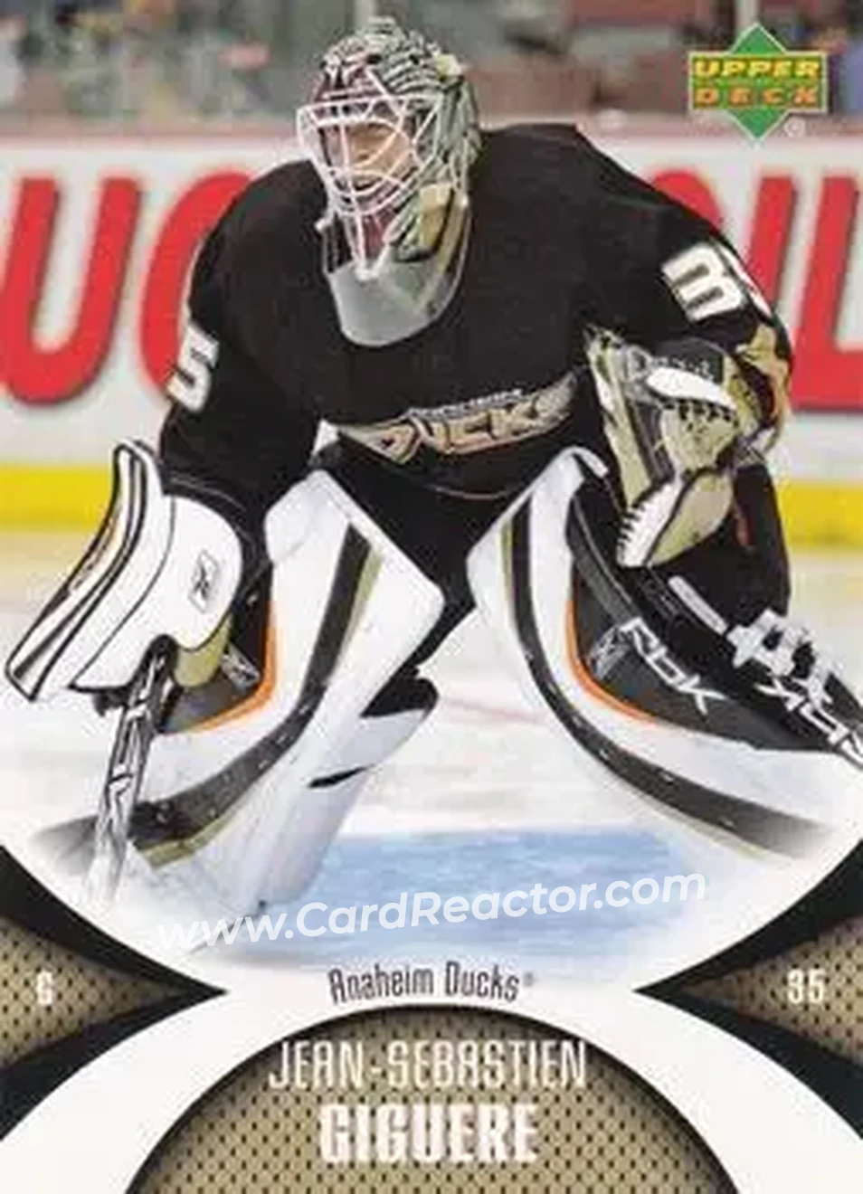 2006-07 Upper Deck Mini Jersey #2 - Jean-Sebastien Giguere - Anaheim Ducks - Front