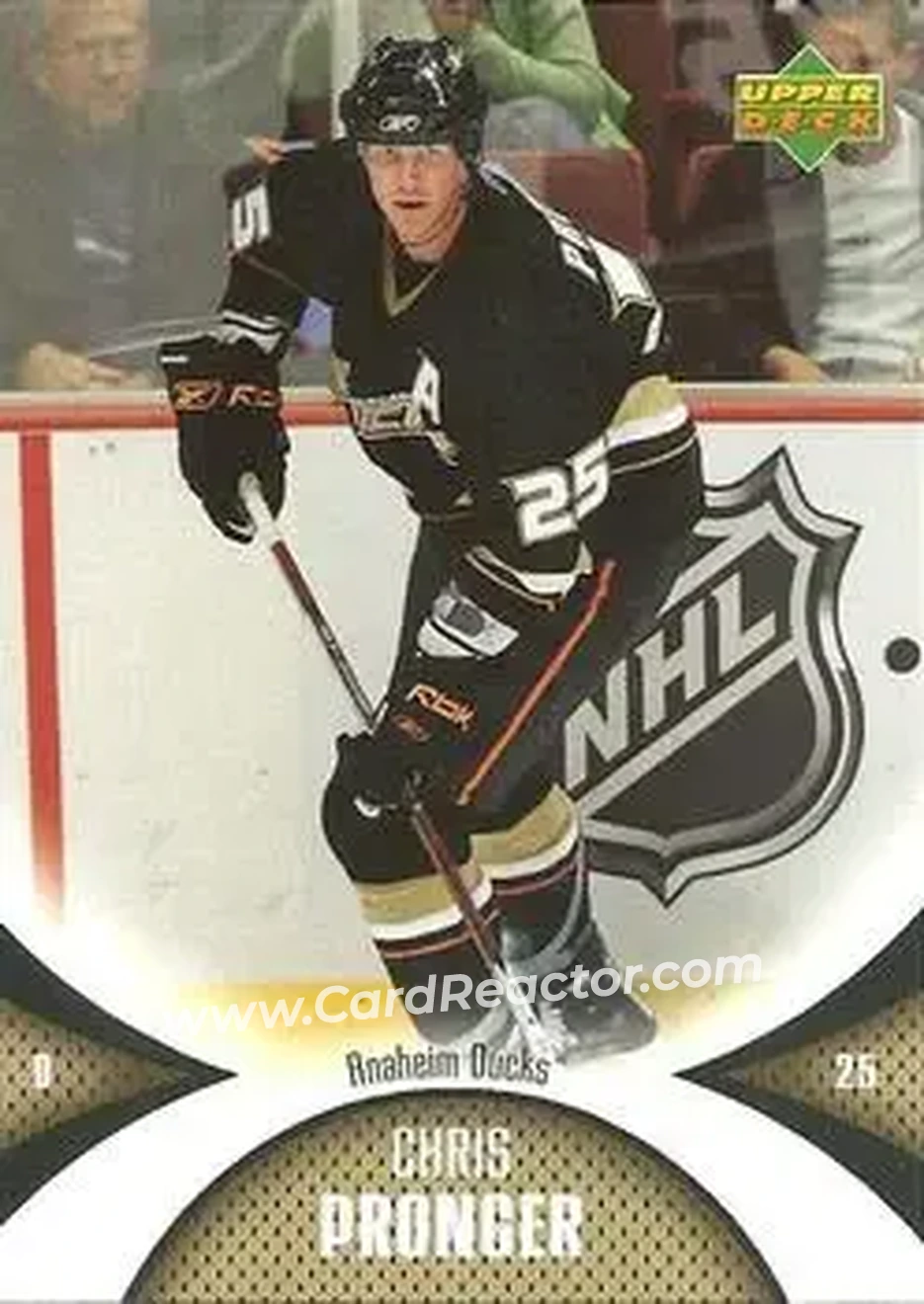 2006-07 Upper Deck Mini Jersey #3 - Chris Pronger - Anaheim Ducks - Front 2006-07 Upper Deck Mini Jersey #3 - Chris Pronger - Anaheim Ducks - Front