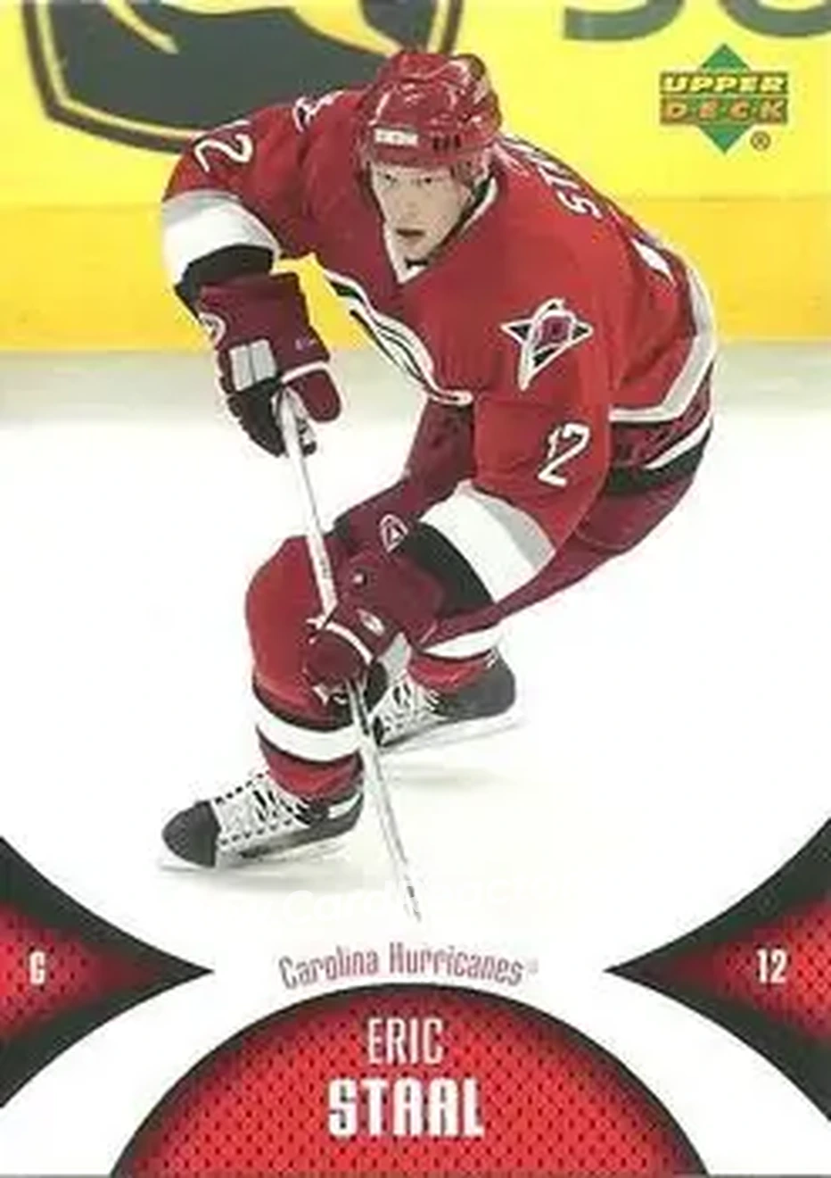 2006-07 Upper Deck Mini Jersey #17 - Eric Staal - Carolina Hurricanes - Front