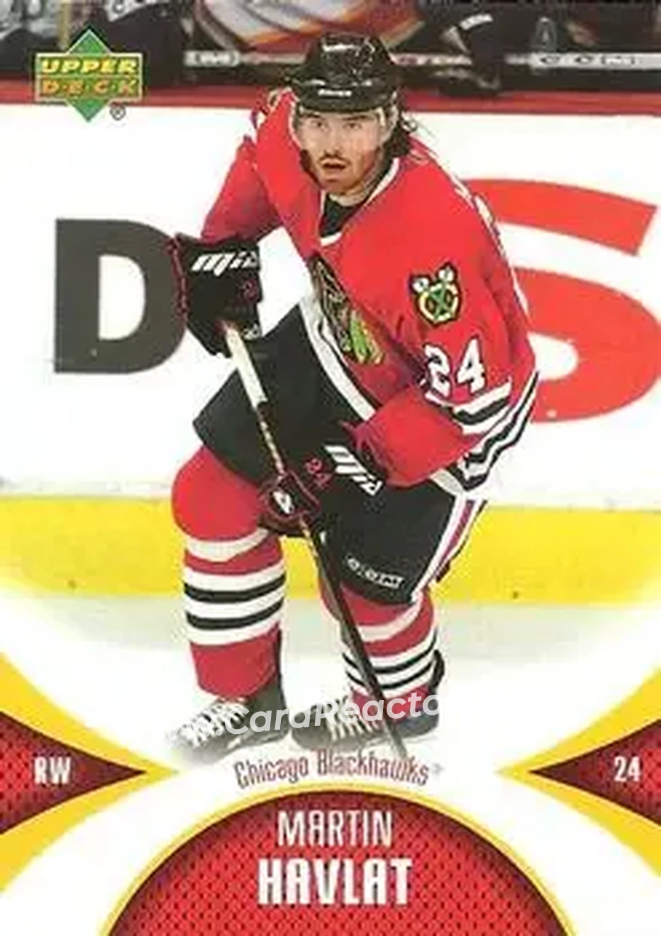 2006-07 Upper Deck Mini Jersey #21 - Martin Havlat - Chicago Blackhawks - Front