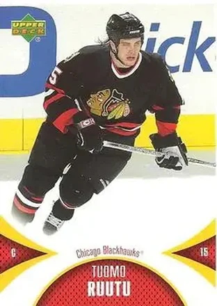2006-07 Upper Deck Mini Jersey #23 - Tuomo Ruutu - Chicago Blackhawks