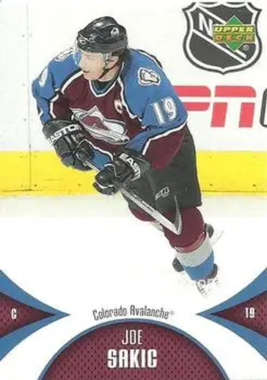 2006-07 Upper Deck Mini Jersey #24 - Joe Sakic - Colorado Avalanche - Front