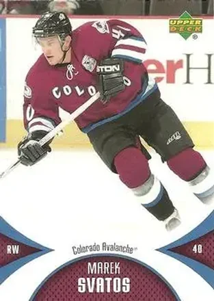2006-07 Upper Deck Mini Jersey #25 - Marek Svatos - Colorado Avalanche