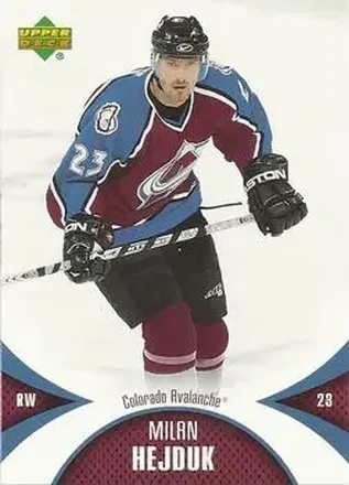 2006-07 Upper Deck Mini Jersey #26 - Milan Hejduk - Colorado Avalanche