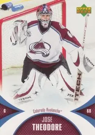 2006-07 Upper Deck Mini Jersey #27 - Jose Theodore - Colorado Avalanche