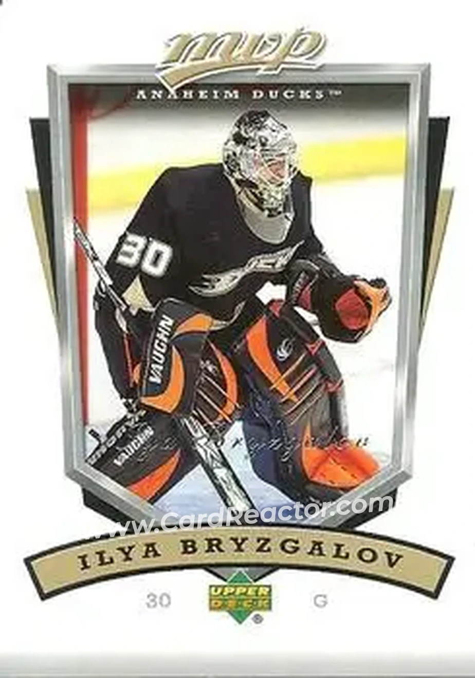 2006-07 Upper Deck MVP #2 - Ilya Bryzgalov - Anaheim Ducks - Front