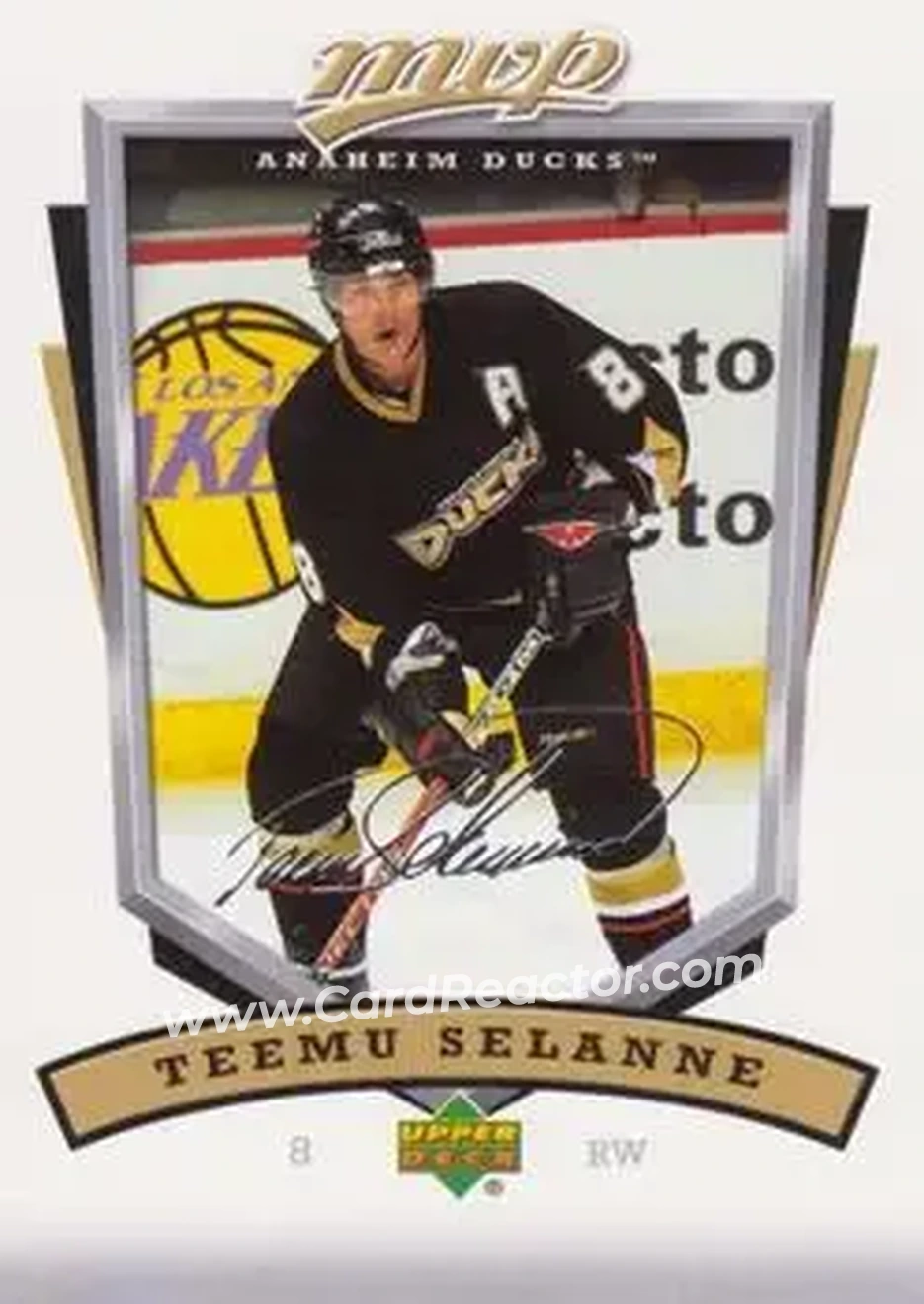 2006-07 Upper Deck MVP #4 - Teemu Selanne - Anaheim Ducks - Front 2006-07 Upper Deck MVP #4 - Teemu Selanne - Anaheim Ducks - Front