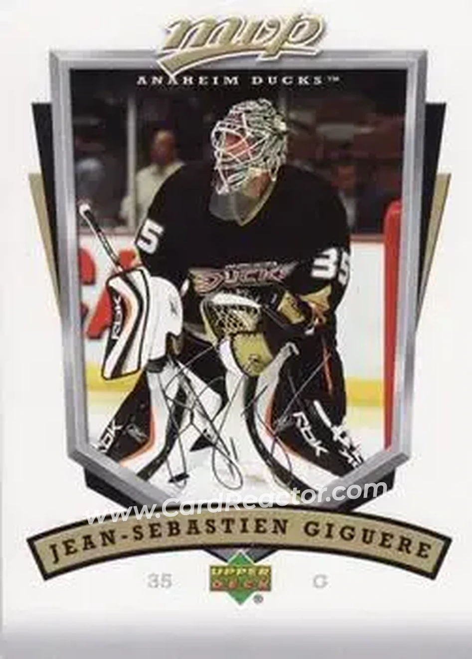 2006-07 Upper Deck MVP #10 - Jean-Sebastien Giguere - Anaheim Ducks - Front