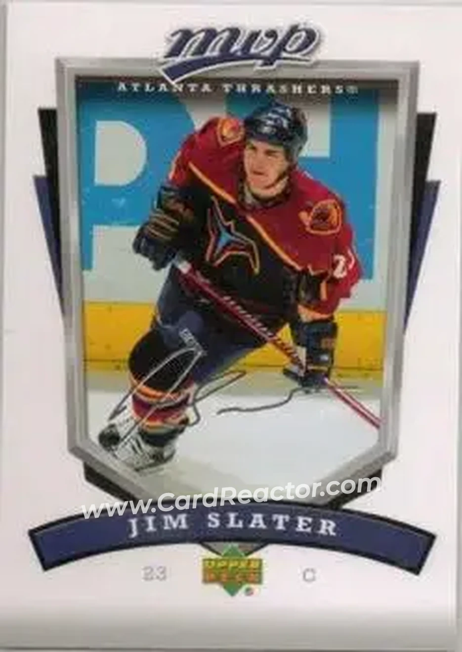 2006-07 Upper Deck MVP #12 - Jim Slater - Atlanta Thrashers - Front