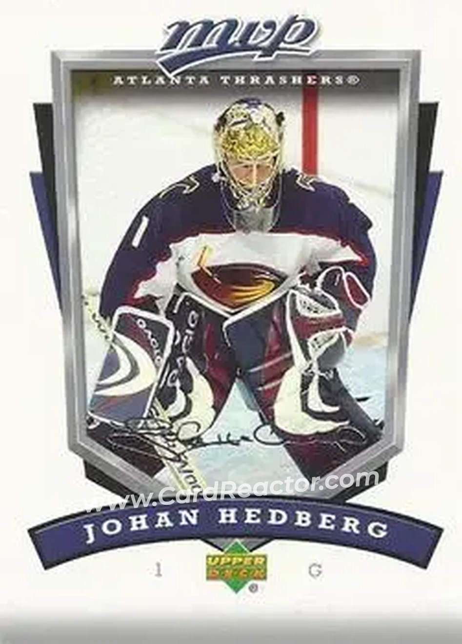 2006-07 Upper Deck MVP #19 - Johan Hedberg - Atlanta Thrashers - Front