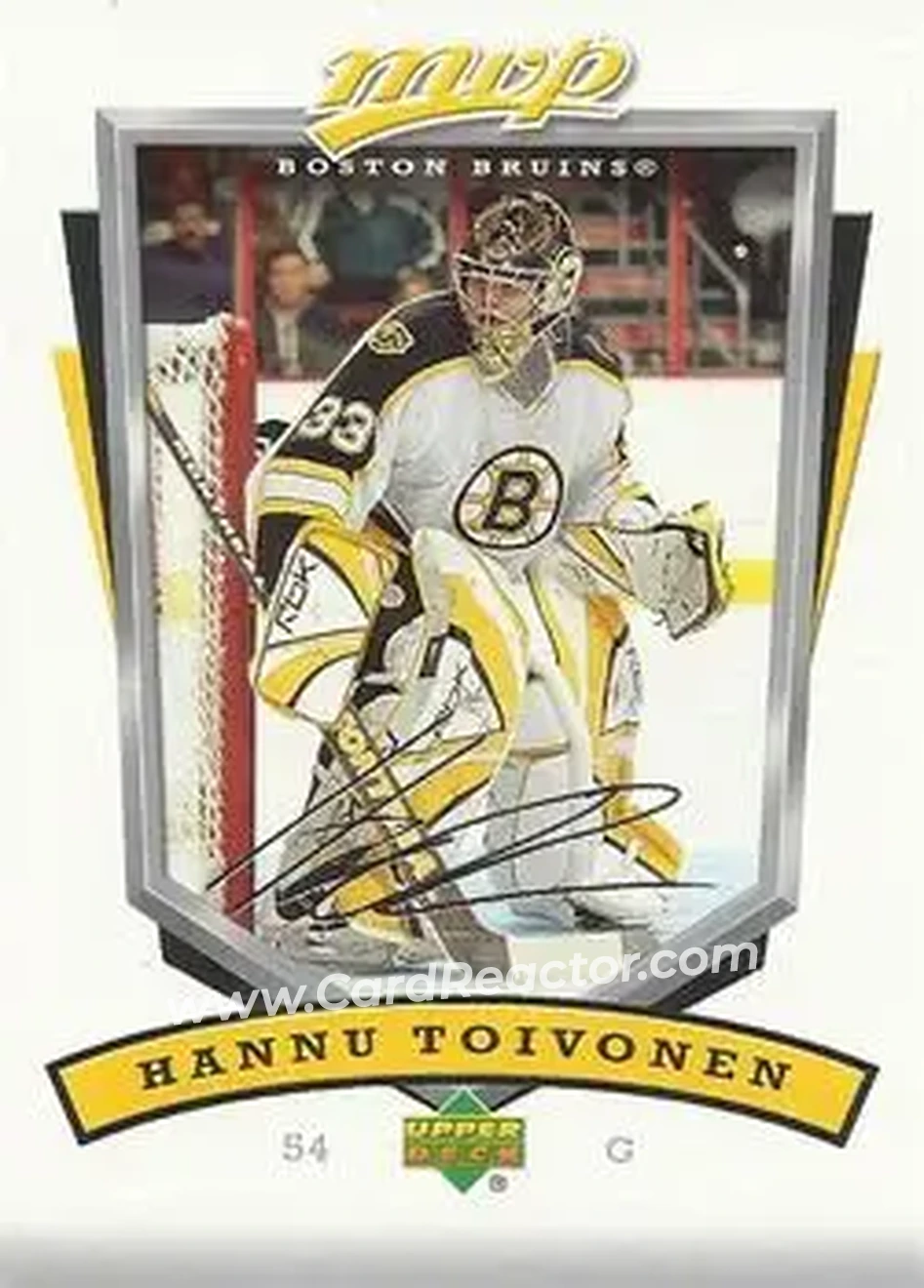 2006-07 Upper Deck MVP #21 - Hannu Toivonen - Boston Bruins - Front
