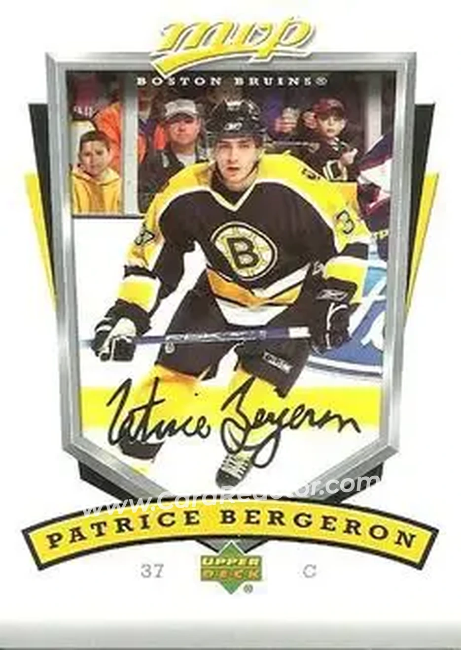 2006-07 Upper Deck MVP #25 - Patrice Bergeron - Boston Bruins - Front