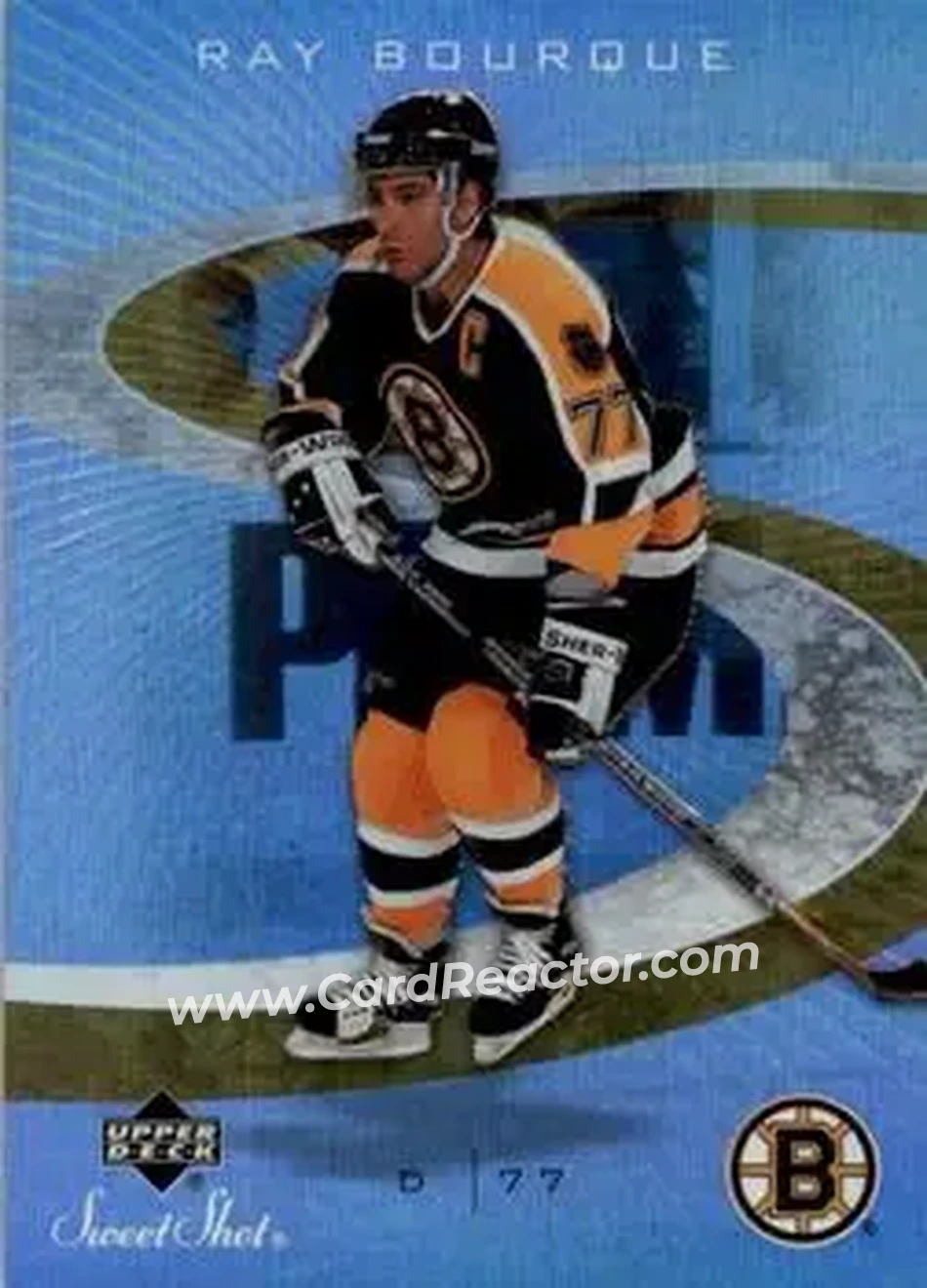 2006-07 Upper Deck Sweet Shot #12 - Ray Bourque - Boston Bruins - Front 2006-07 Upper Deck Sweet Shot #12 - Ray Bourque - Boston Bruins - Front