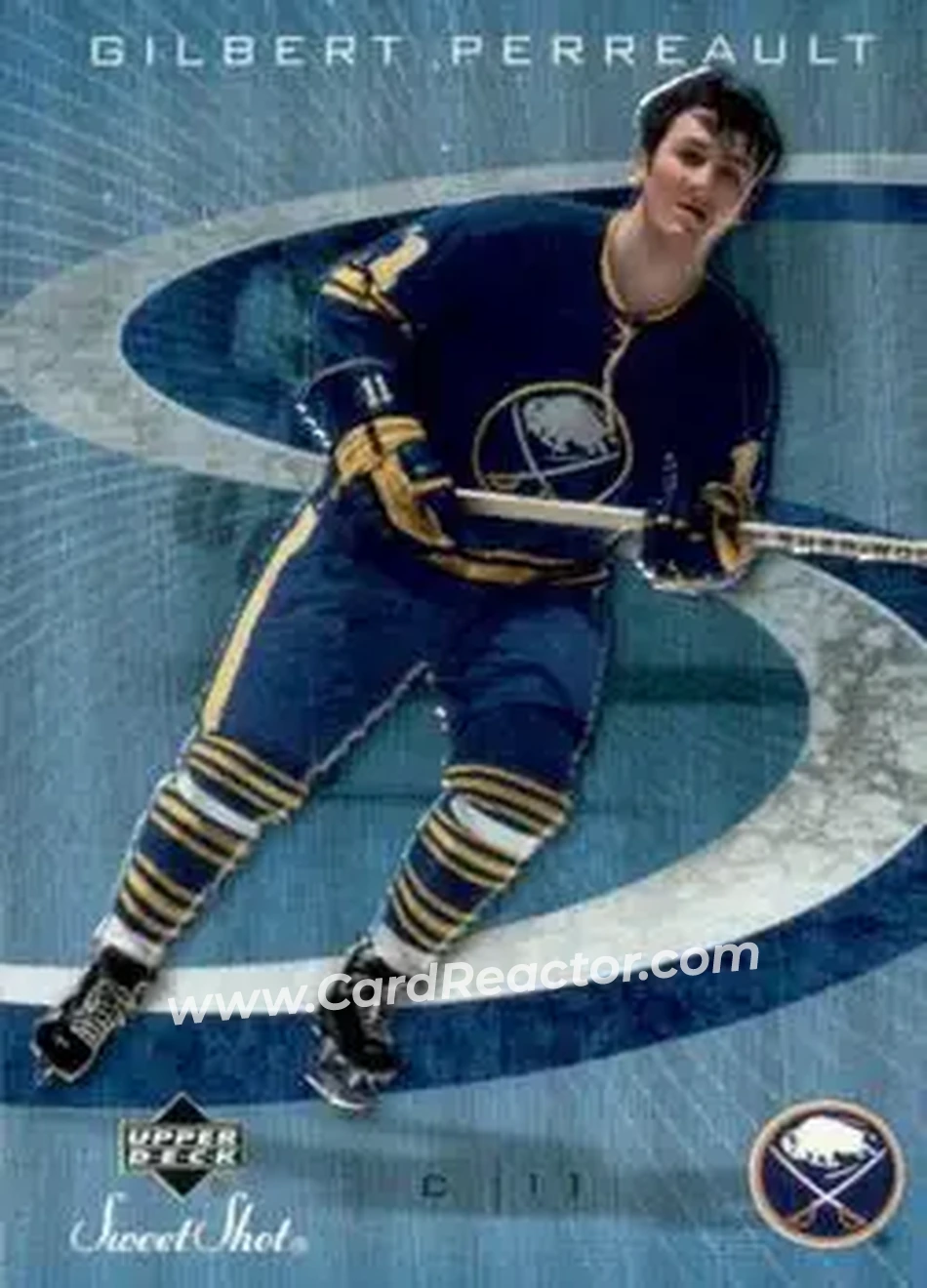 2006-07 Upper Deck Sweet Shot #16 - Gil Perreault - Buffalo Sabres - Front 2006-07 Upper Deck Sweet Shot #16 - Gil Perreault - Buffalo Sabres - Front