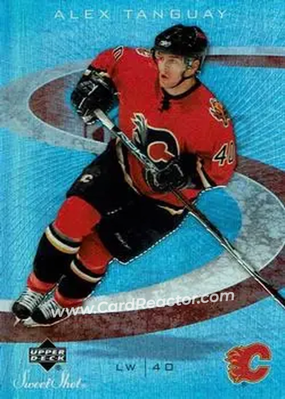 2006-07 Upper Deck Sweet Shot #17 - Alex Tanguay - Calgary Flames - Front