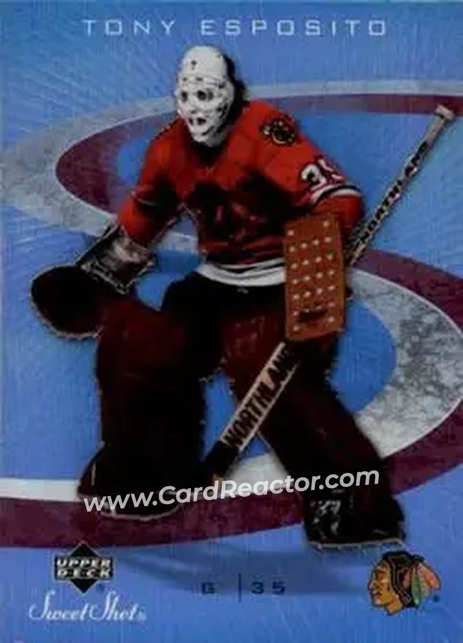 2006-07 Upper Deck Sweet Shot #26 - Tony Esposito - Chicago Blackhawks - Front