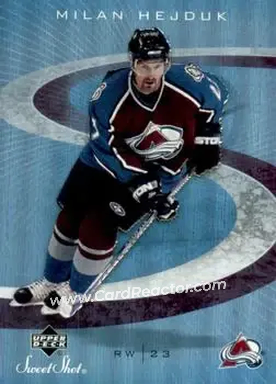 2006-07 Upper Deck Sweet Shot #29 - Milan Hejduk - Colorado Avalanche - Front 2006-07 Upper Deck Sweet Shot #29 - Milan Hejduk - Colorado Avalanche - Front