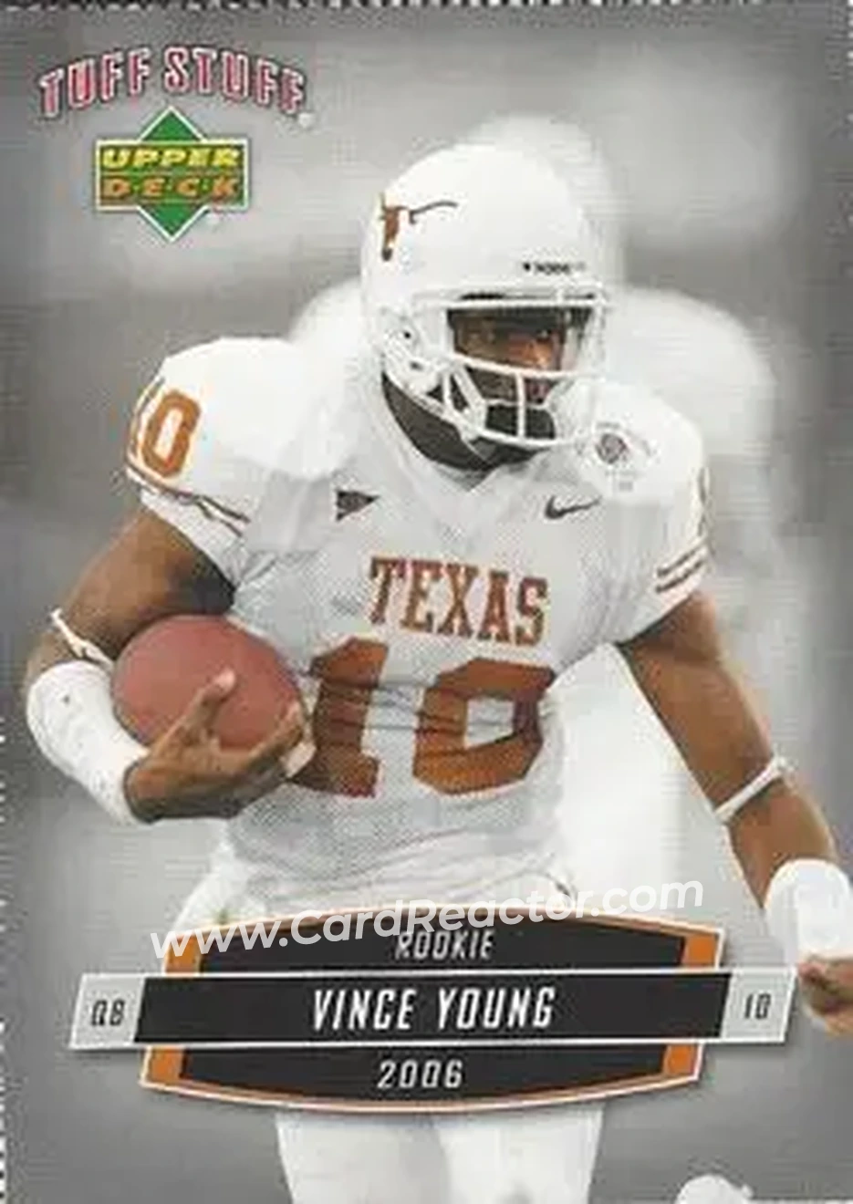 2006 Upper Deck Tuff Stuff #TSUD-3 - Vince Young - Texas Longhorns - Front