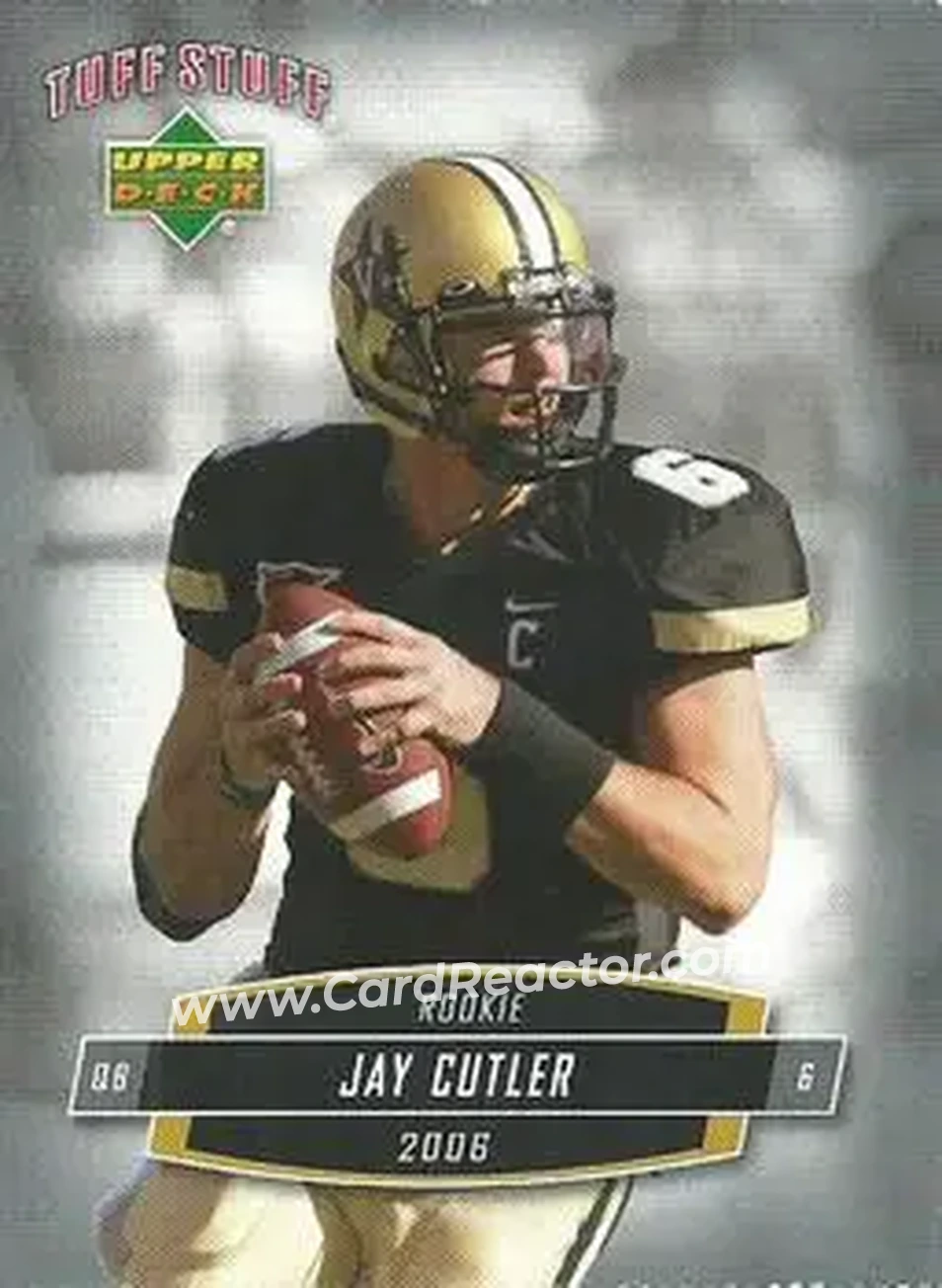 2006 Upper Deck Tuff Stuff #TSUD-4 - Jay Cutler - Vanderbilt Commodores - Front
