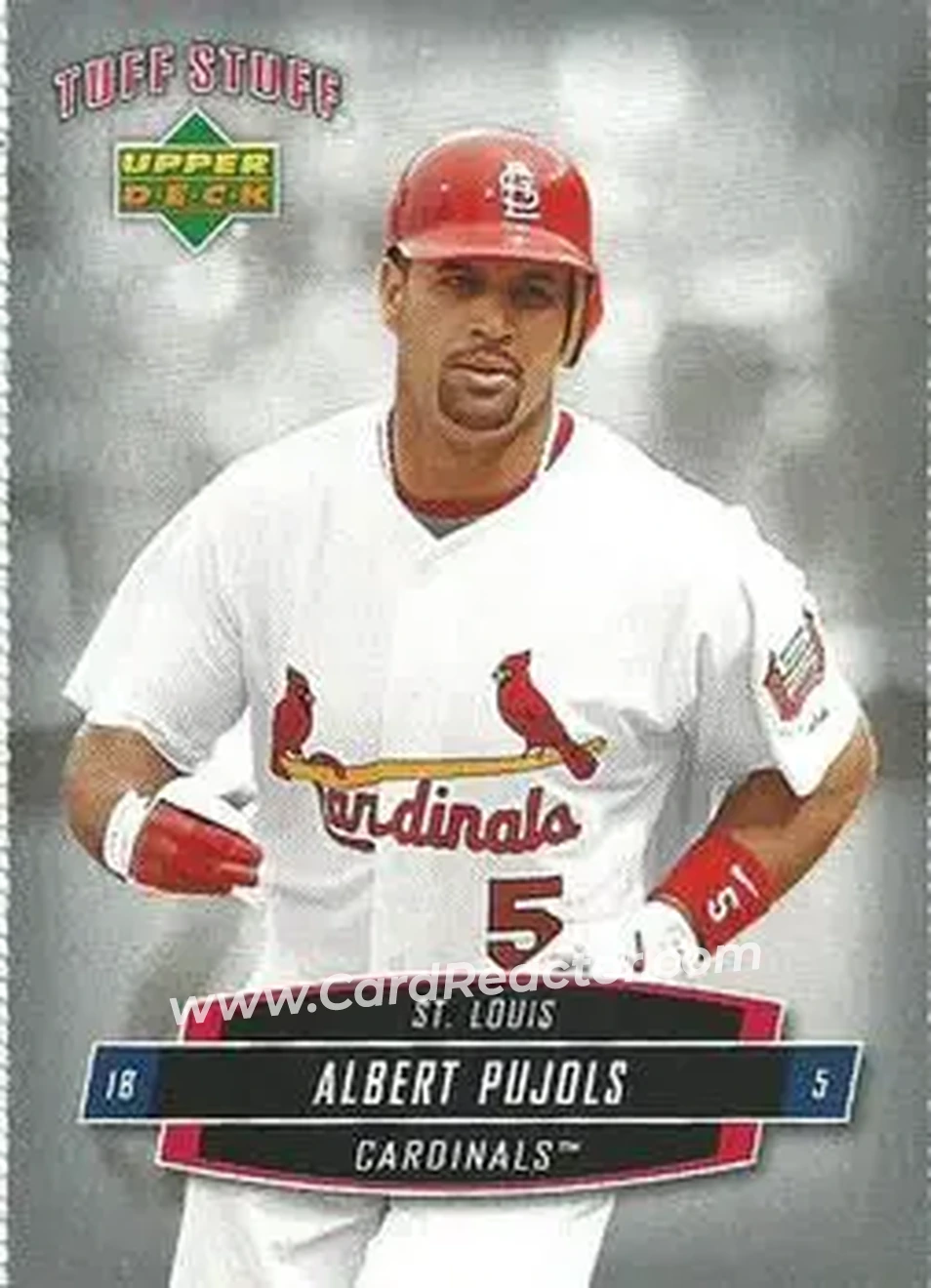 2006 Upper Deck Tuff Stuff #TSUD-7 - Albert Pujols - St. Louis Cardinals - Front 2006 Upper Deck Tuff Stuff #TSUD-7 - Albert Pujols - St. Louis Cardinals - Front