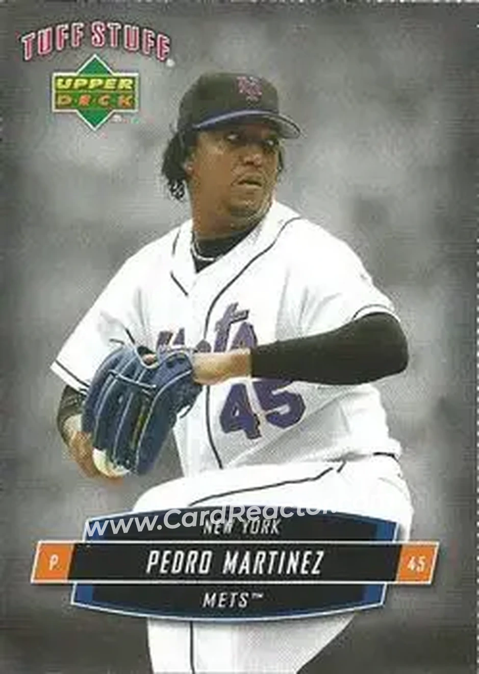 2006 Upper Deck Tuff Stuff #TSUD-9 - Pedro Martinez - New York Mets - Front 2006 Upper Deck Tuff Stuff #TSUD-9 - Pedro Martinez - New York Mets - Front