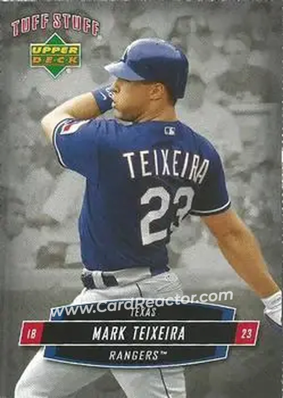 2006 Upper Deck Tuff Stuff #TSUD-11 - Mark Teixeira - Texas Rangers - Front