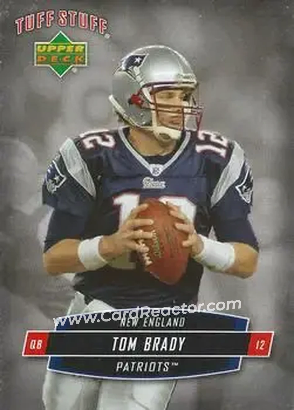 2006 Upper Deck Tuff Stuff #TSUD-13 - Tom Brady - New England Patriots - Front