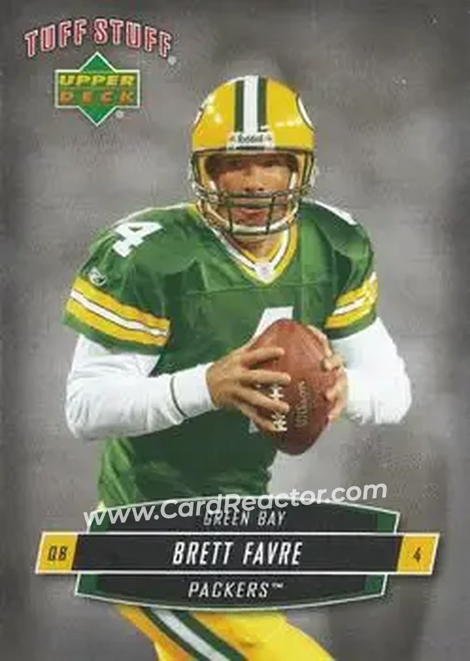 2006 Upper Deck Tuff Stuff #TSUD-16 - Brett Favre - Green Bay Packers - Front 2006 Upper Deck Tuff Stuff #TSUD-16 - Brett Favre - Green Bay Packers - Front