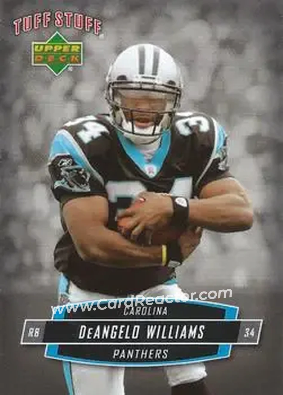 2006 Upper Deck Tuff Stuff #TSUD-19 - DeAngelo Williams - Carolina Panthers - Front