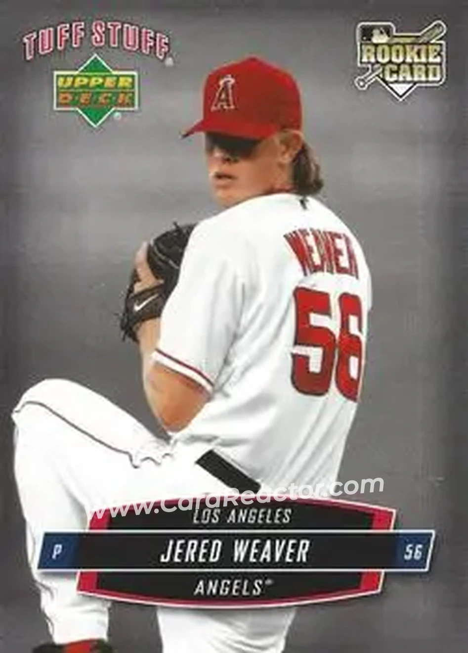 2006 Upper Deck Tuff Stuff #TSUD-24b - Jered Weaver - Los Angeles Angels - Front