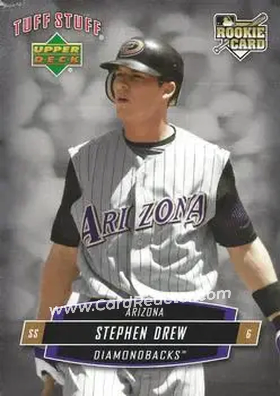 2006 Upper Deck Tuff Stuff #TSUD-25 - Stephen Drew - Arizona Diamondbacks - Front 2006 Upper Deck Tuff Stuff #TSUD-25 - Stephen Drew - Arizona Diamondbacks - Front