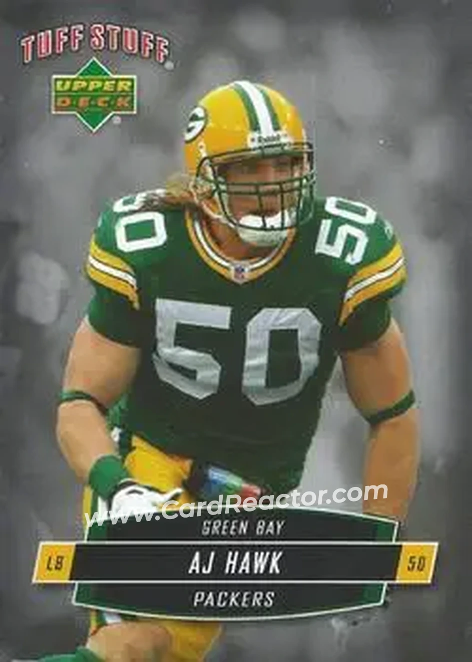 2006 Upper Deck Tuff Stuff #TSUD-34 - A.J. Hawk - Green Bay Packers - Front