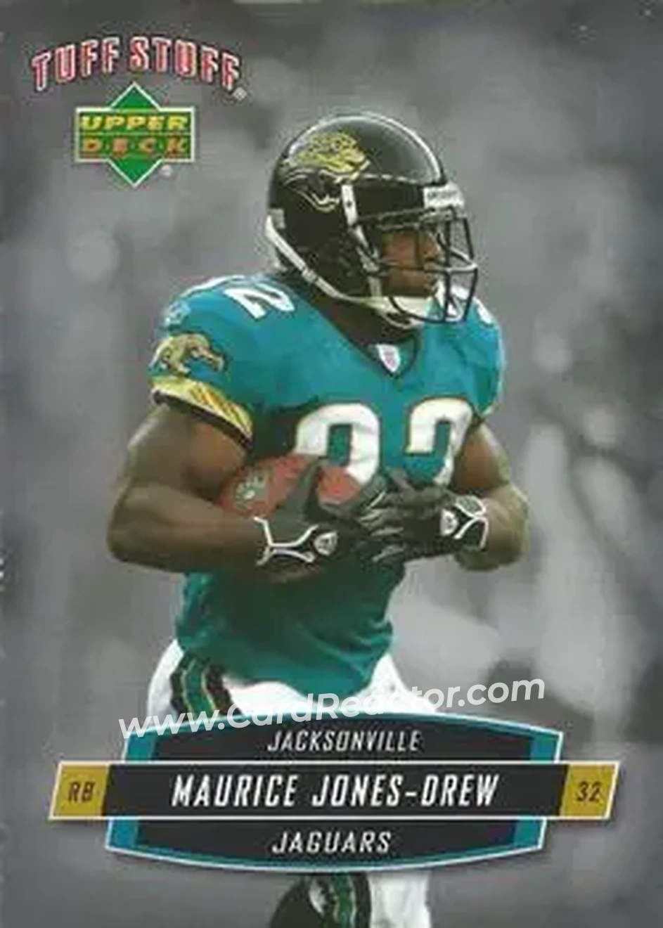 2006 Upper Deck Tuff Stuff #TSUD-35 - Maurice Jones-Drew - Jacksonville Jaguars - Front 2006 Upper Deck Tuff Stuff #TSUD-35 - Maurice Jones-Drew - Jacksonville Jaguars - Front