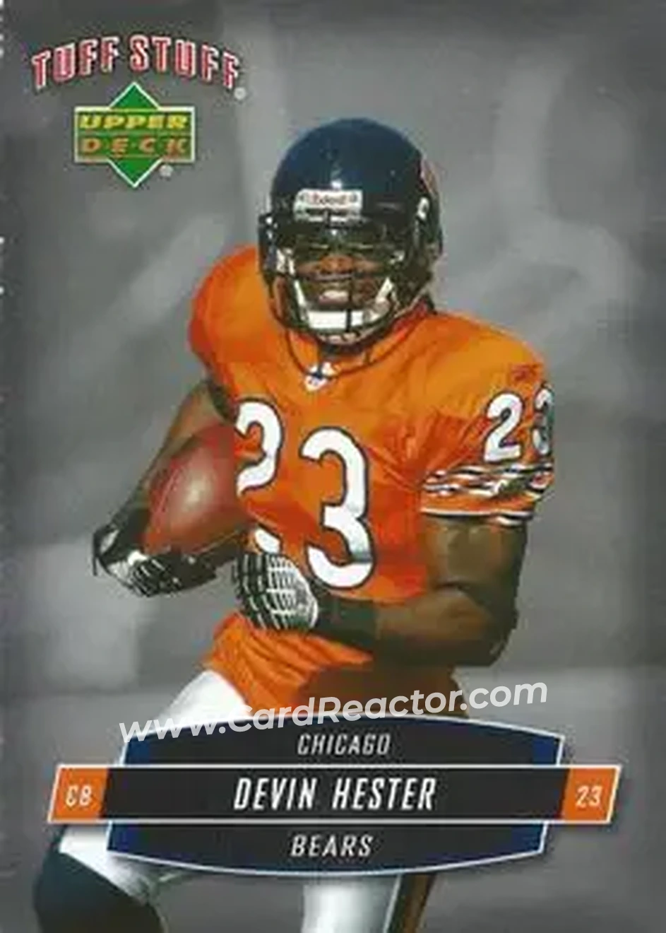 2006 Upper Deck Tuff Stuff #TSUD-36 - Devin Hester - Chicago Bears - Front 2006 Upper Deck Tuff Stuff #TSUD-36 - Devin Hester - Chicago Bears - Front