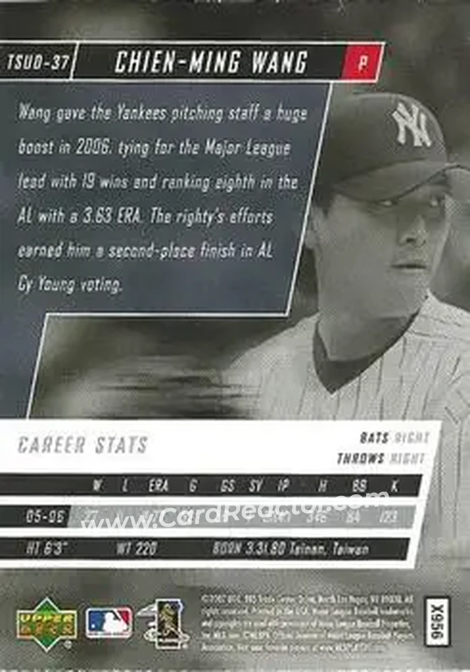 2006 Upper Deck Tuff Stuff #TSUD-37 - Chien-Ming Wang - New York Yankees - Back