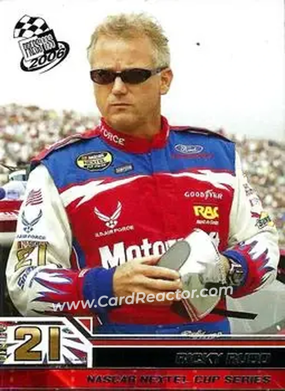 2006 Press Pass #17 - Ricky Rudd - Wood Brothers Racing - Front