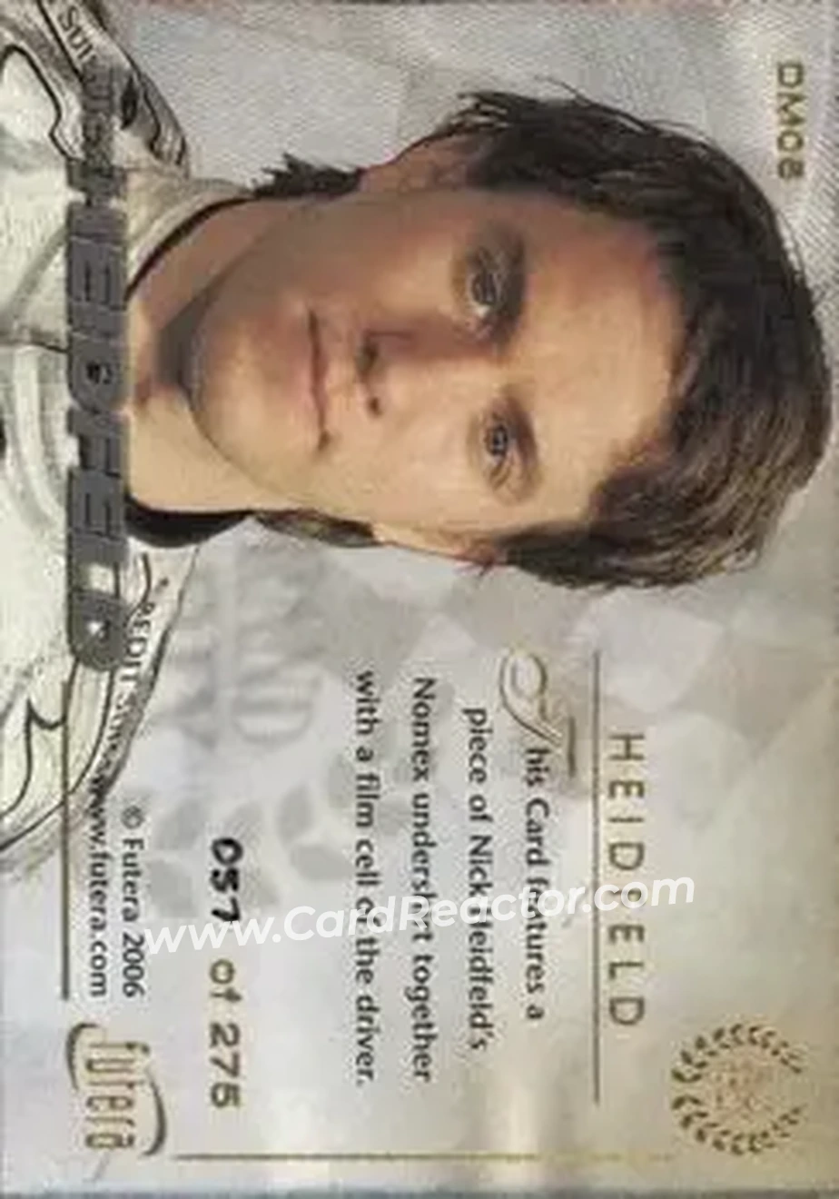 2006 Futera Grand Prix - Proof #DM05 - Nick Heidfeld - Back