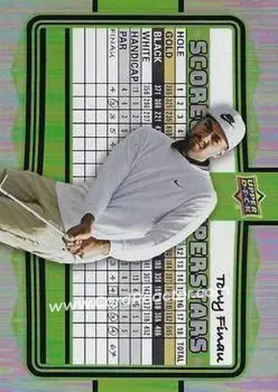 2026 Upper Deck - Scorecard Superstars #SS-2 - Tony Finau - Front 2026 Upper Deck - Scorecard Superstars #SS-2 - Tony Finau - Front