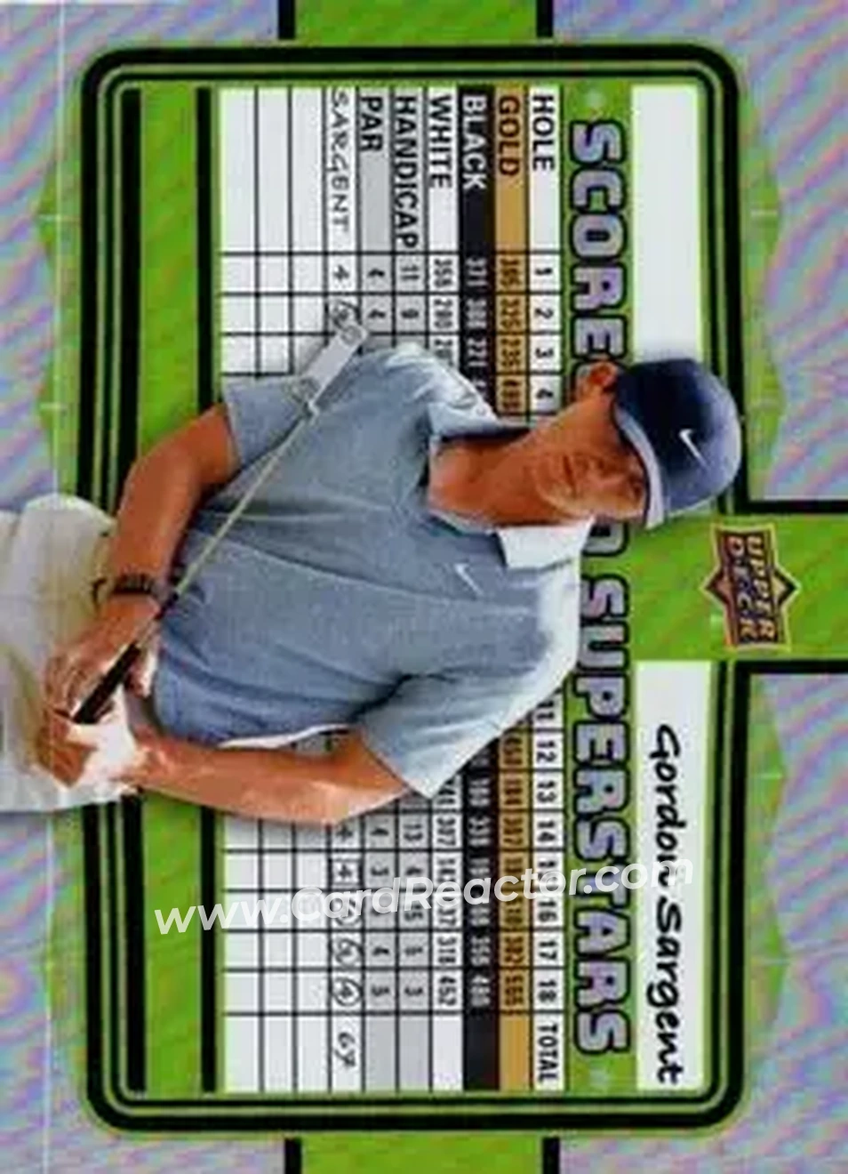 2026 Upper Deck - Scorecard Superstars #SS-4 - Gordon Sargent - Front 2026 Upper Deck - Scorecard Superstars #SS-4 - Gordon Sargent - Front