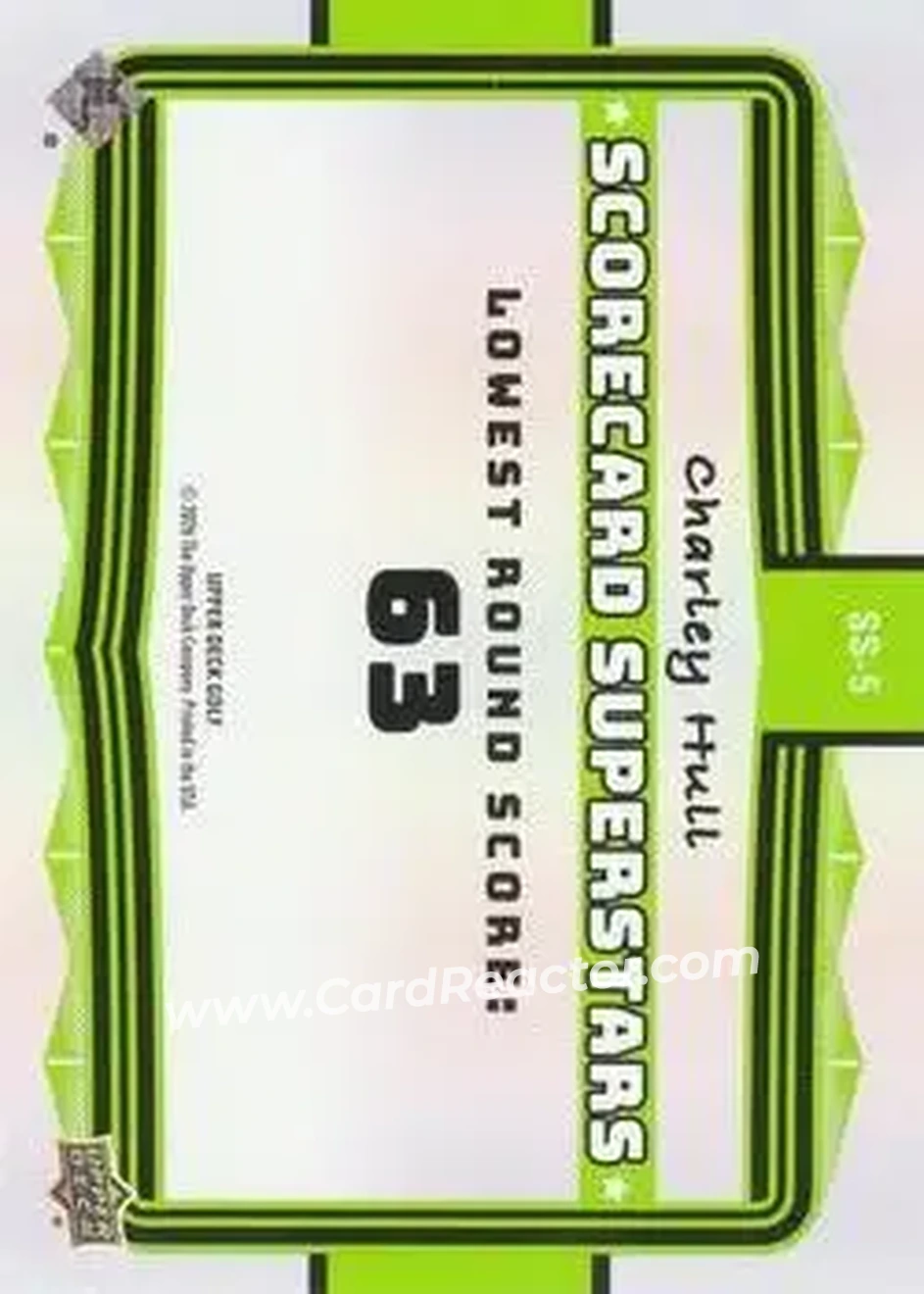 2026 Upper Deck - Scorecard Superstars #SS-5 - Charley Hull - Back 2026 Upper Deck - Scorecard Superstars #SS-5 - Charley Hull - Back