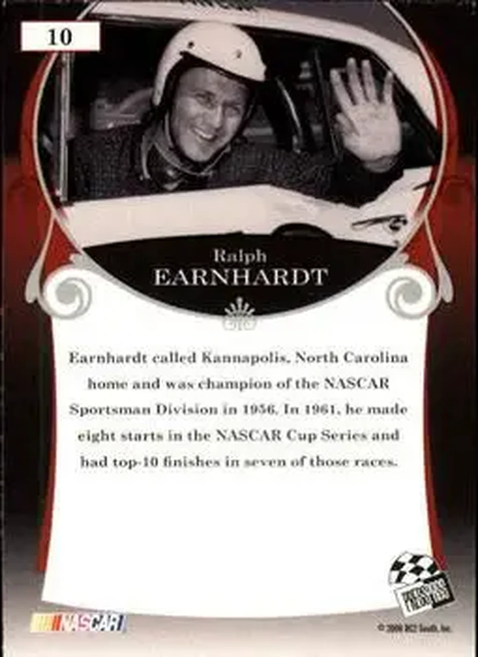 2006 Press Pass Legends #10 - Ralph Earnhardt - Ralph Earnhardt Racing - Back