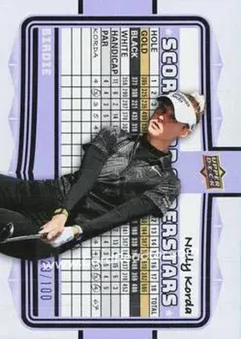 2026 Upper Deck - Scorecard Superstars Birdie #SS-25 - Nelly Korda - Front 2026 Upper Deck - Scorecard Superstars Birdie #SS-25 - Nelly Korda - Front