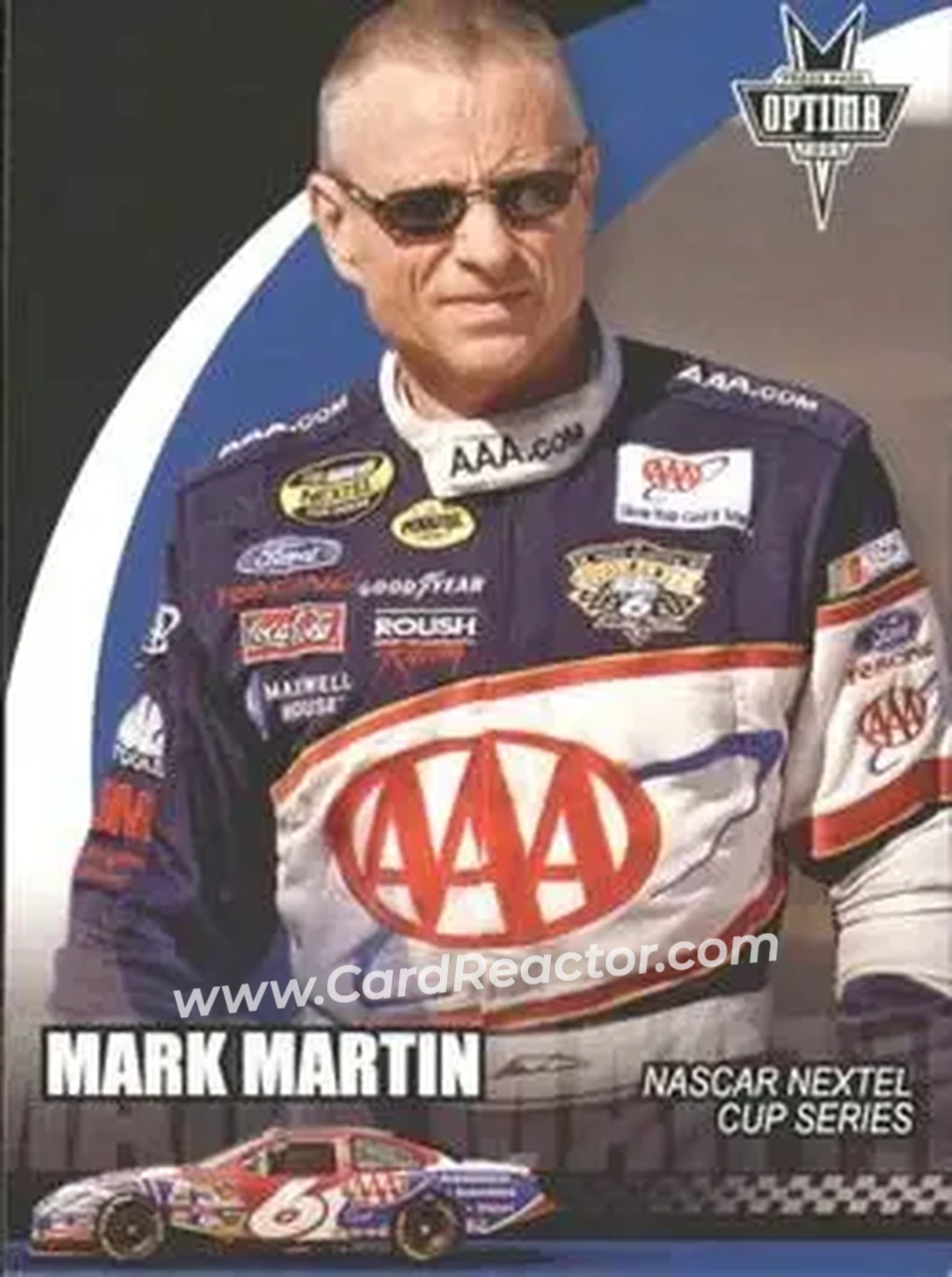2006 Press Pass Optima #6 - Mark Martin - Roush Racing - Front