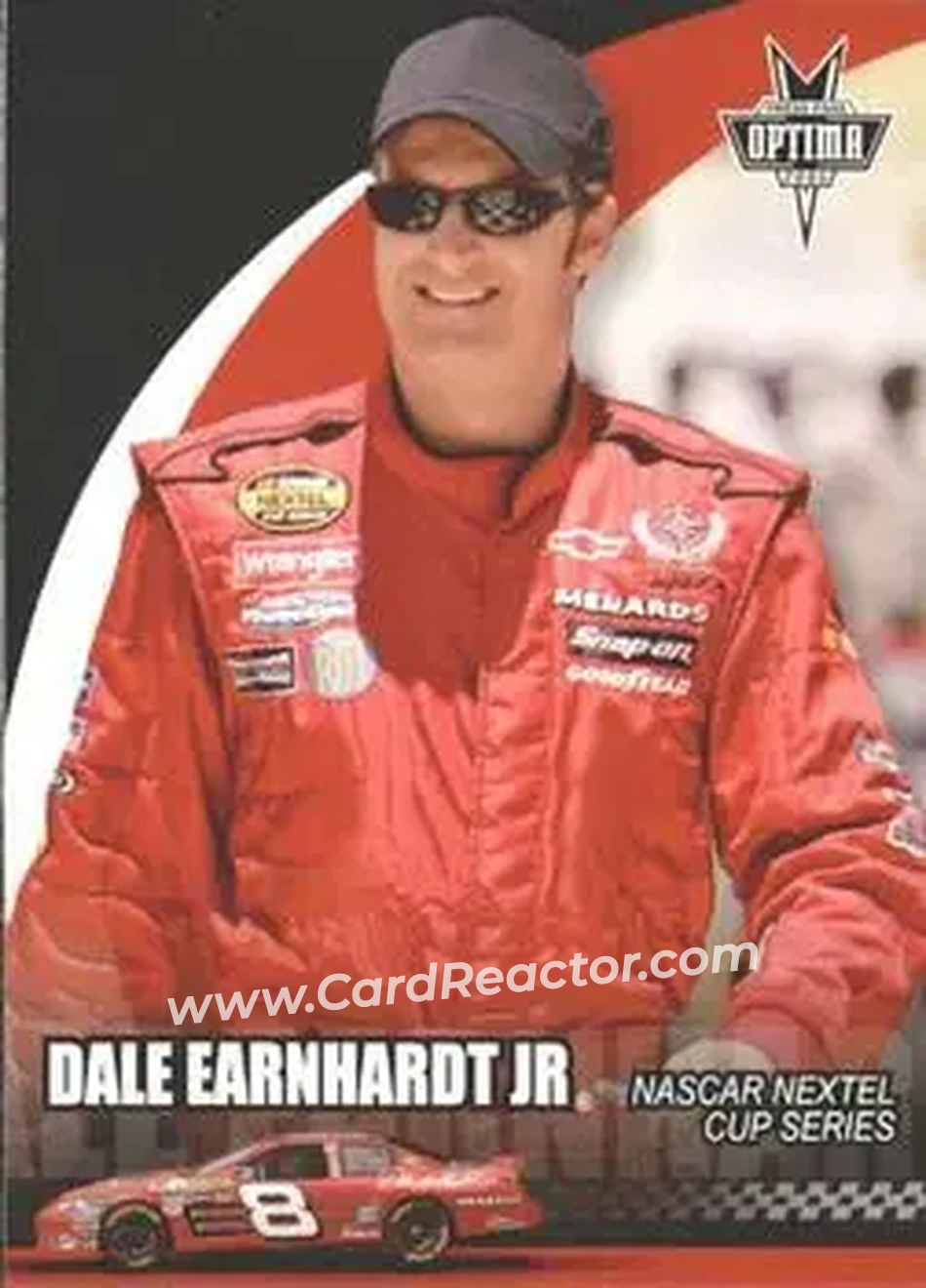 2006 Press Pass Optima #8 - Dale Earnhardt Jr - Dale Earnhardt Inc. - Front 2006 Press Pass Optima #8 - Dale Earnhardt Jr - Dale Earnhardt Inc. - Front